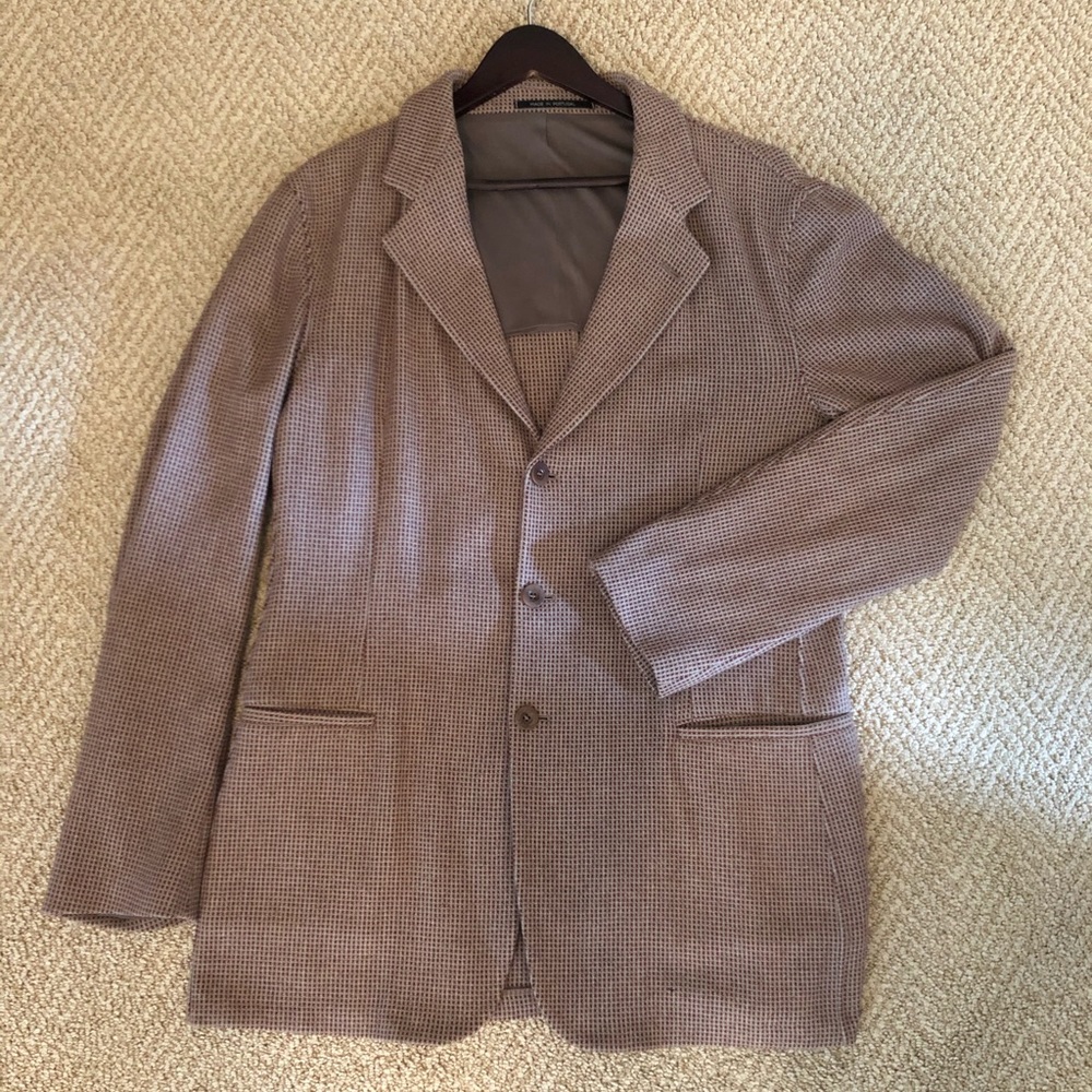 Men’s Brown Cashmere & Wool Tweed Blazer Jacket